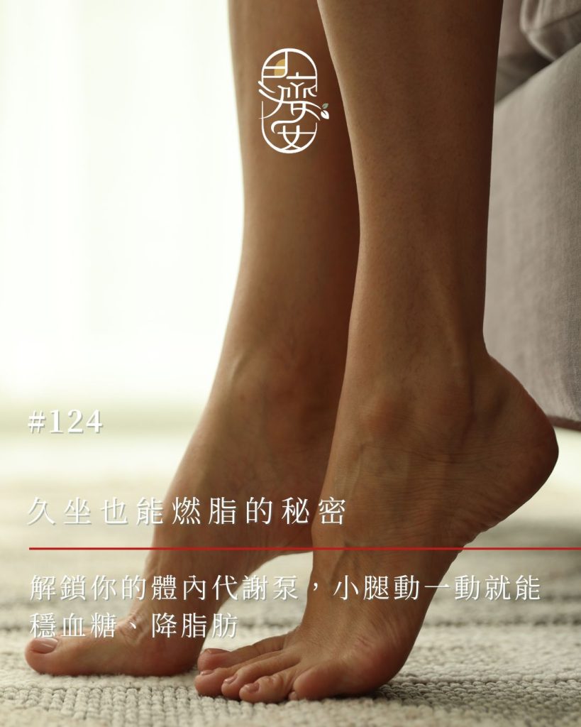 久坐-比目魚肌-燃脂-代謝-墊腳尖